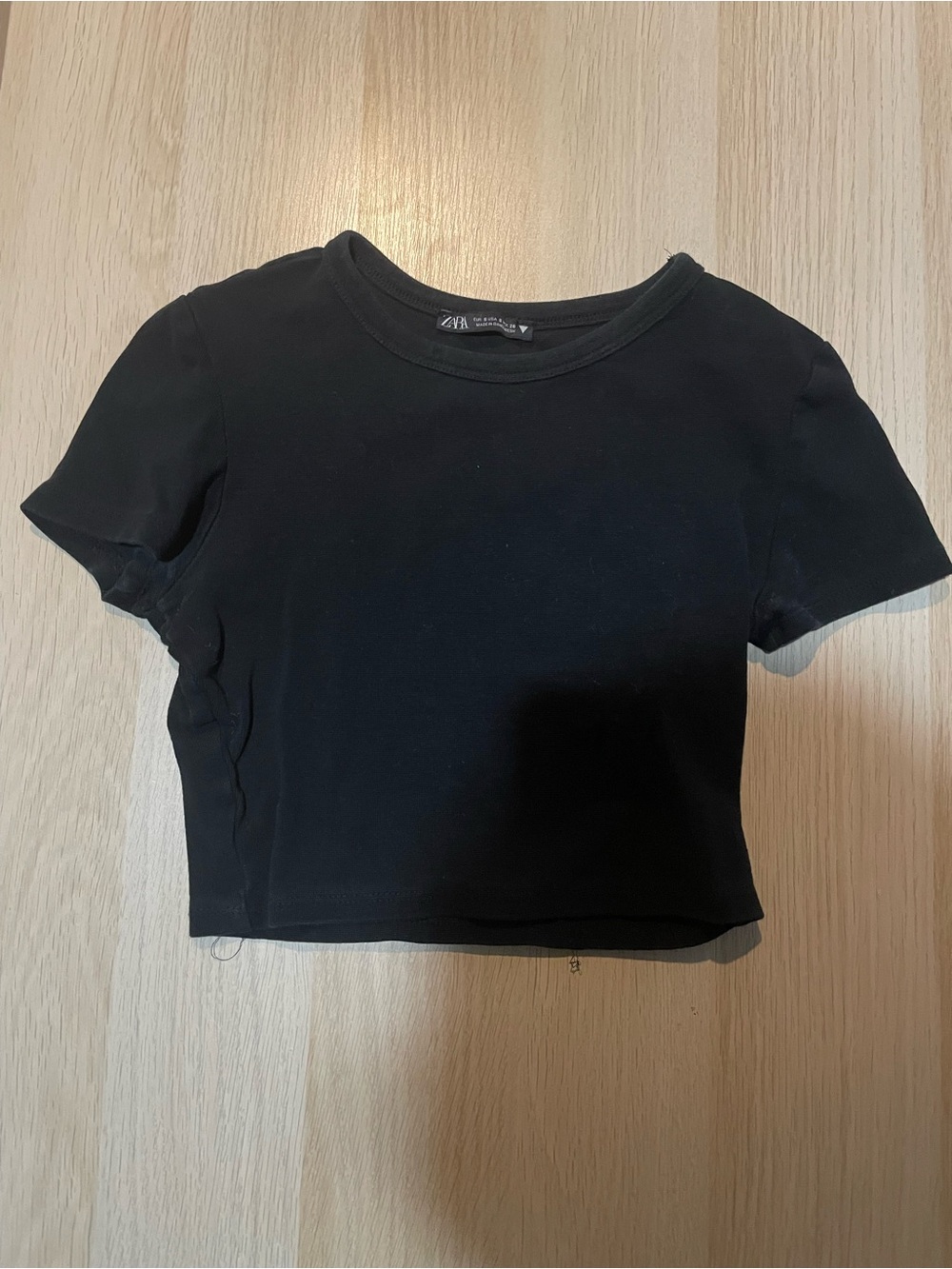 Zara Black Crop Top